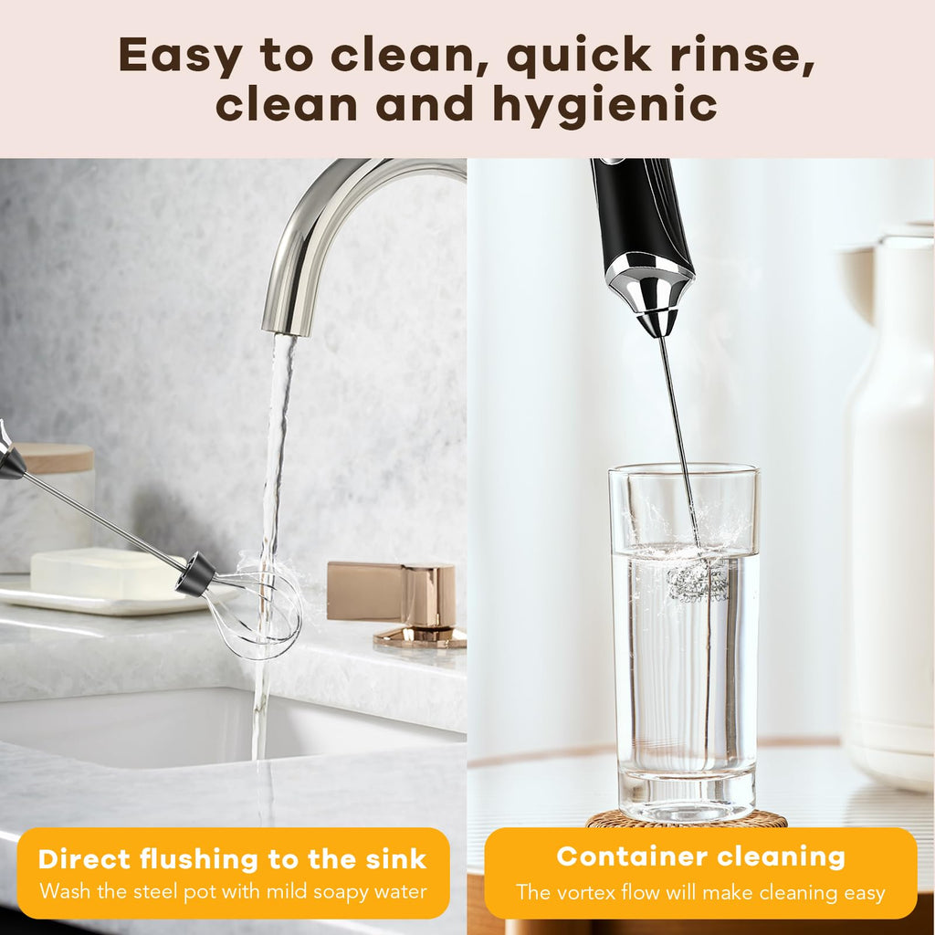 Handheld Rechargeable Milk Frother with Stand X42145