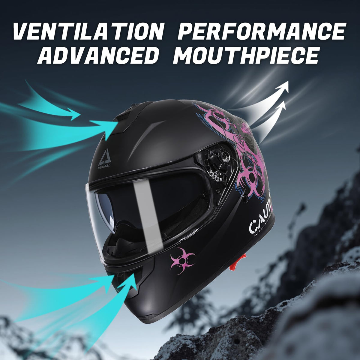 Full Face Dual Visor Motorcycle Helmet A473638
