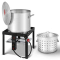 60QT Seafood Boil Pot with Basket and Burner A801413
