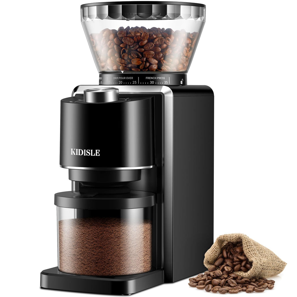 Conical Burr Electric Coffee Grinder 35 Settings Black V59526