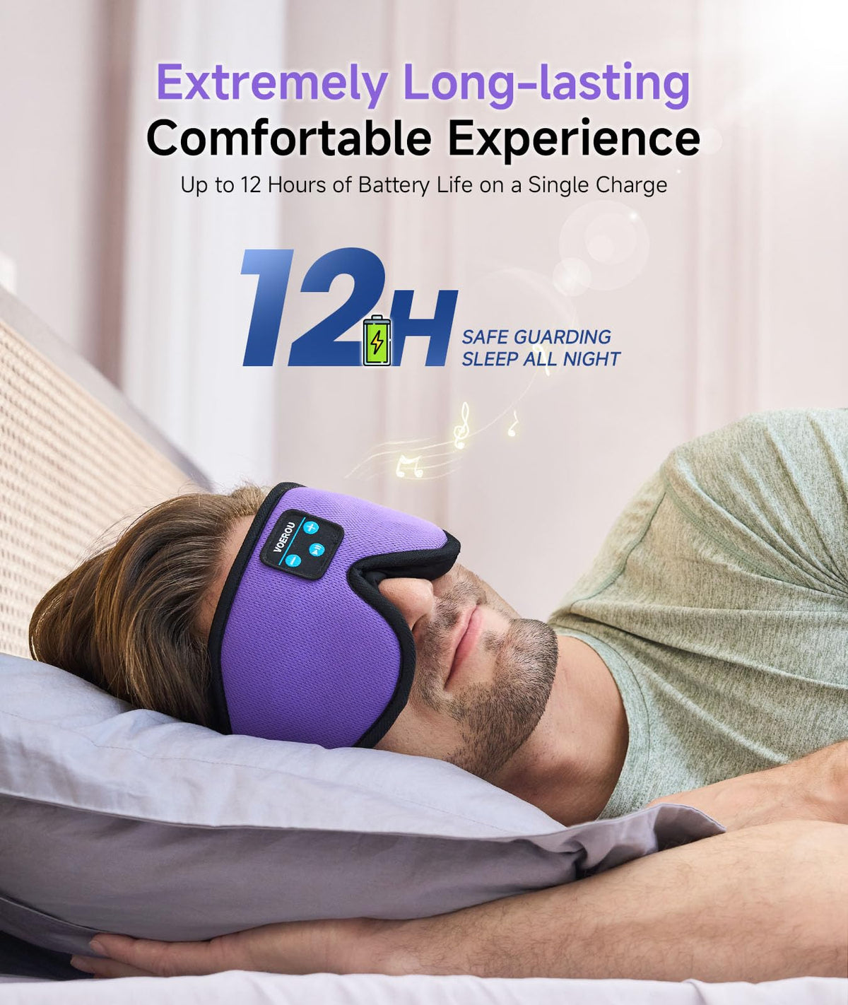 Bluetooth 3D Sleep Mask with Headphones R53039