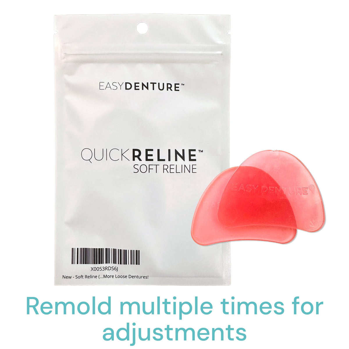 Soft Reline Denture Reliner Kit for Full & Partial Dentures E89378