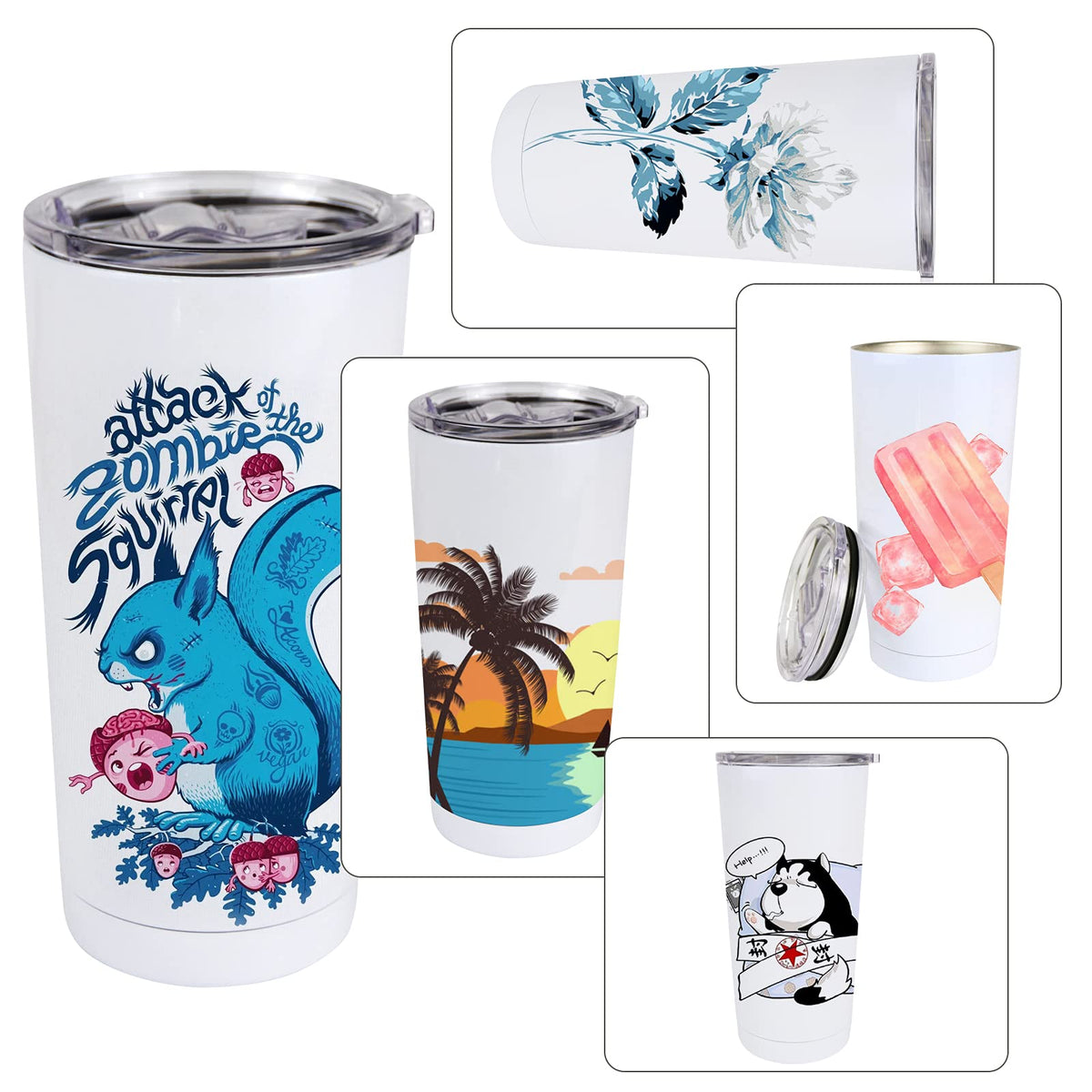 20oz Stainless Steel Tumbler with Lid Q137152