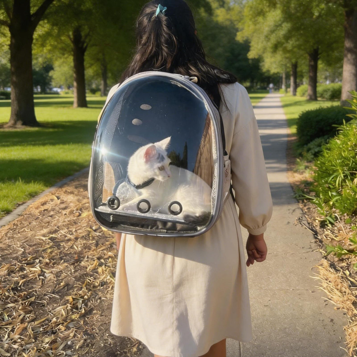Expandable Pet Backpack Cats Dogs Carrier Bag K707272