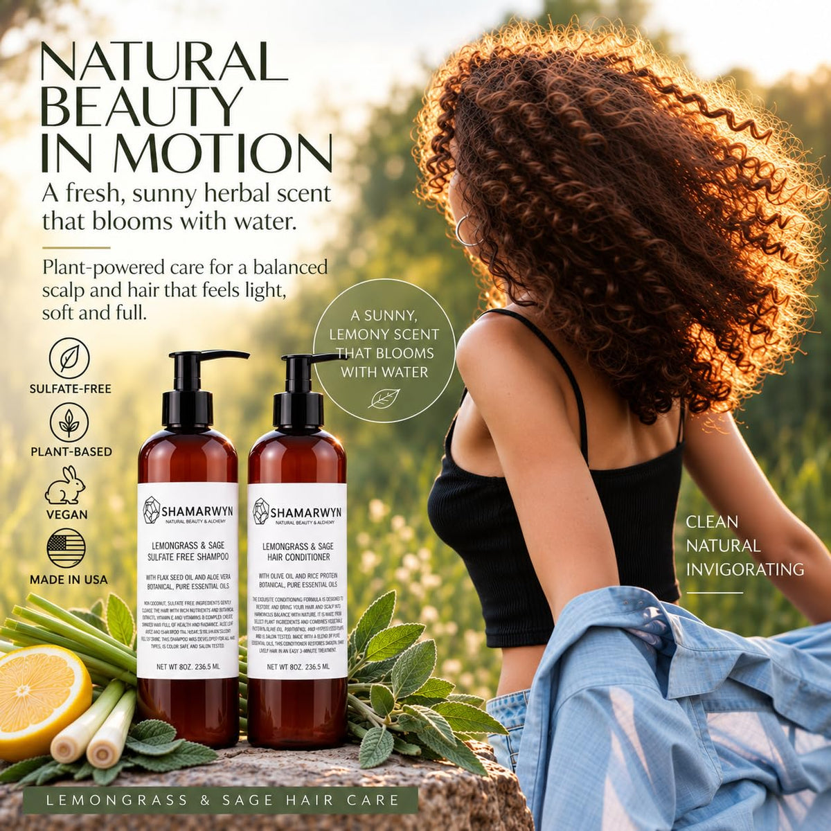 Sulfate-Free Shampoo & Conditioner Set 8 oz X8679