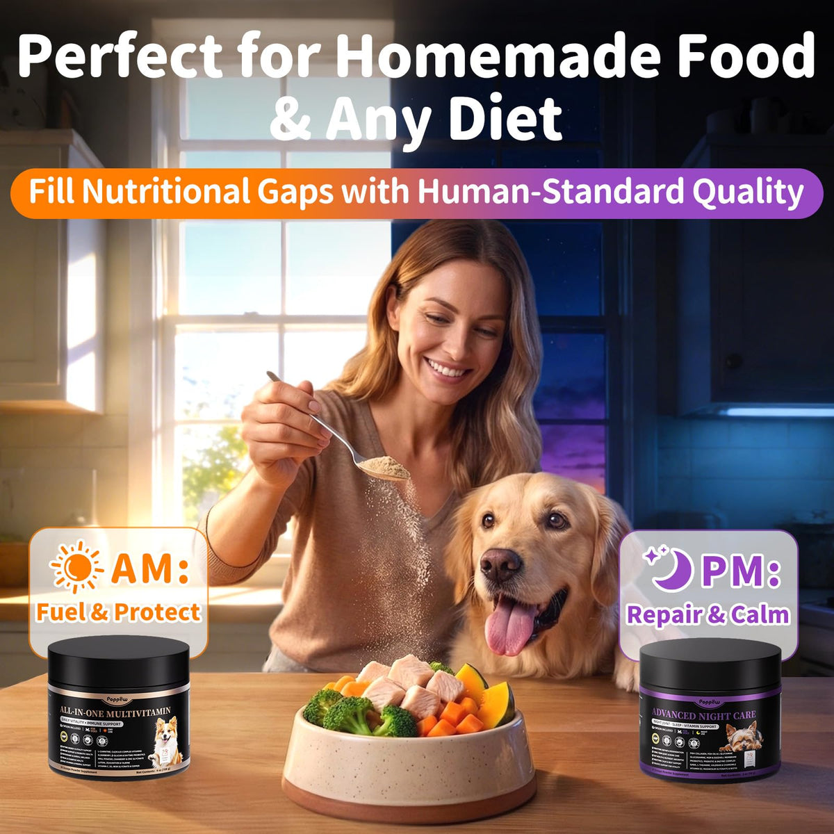 Dog Vitamins and Supplements 2 Pack Chicken F458