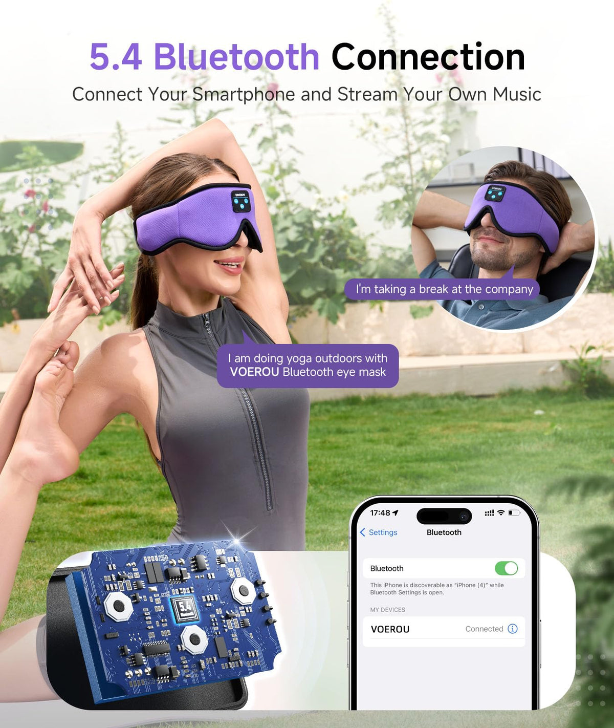 Bluetooth 3D Sleep Mask with Headphones R53039