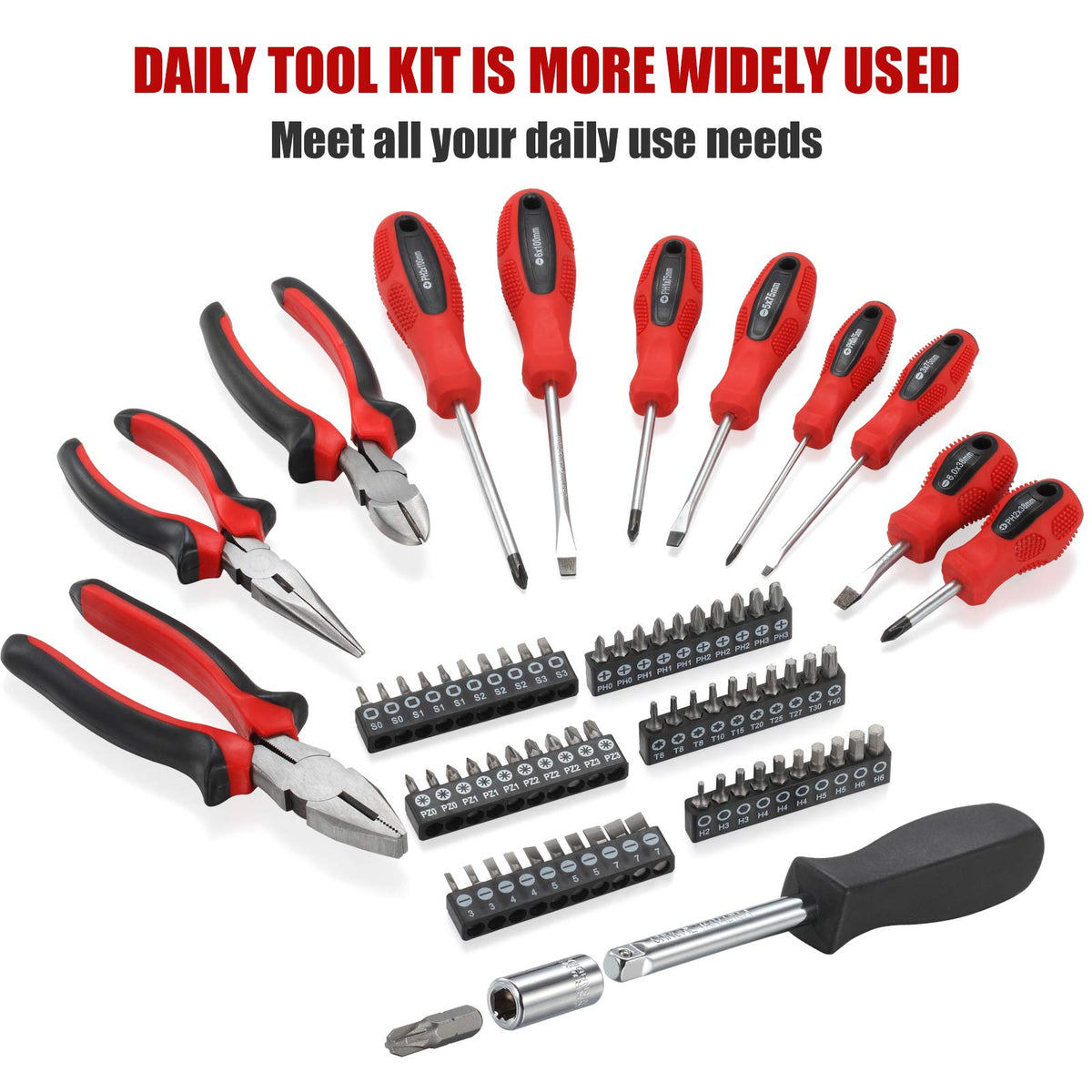 438-Piece Mechanics Tool Set with 3-Drawer Metal Box C973539
