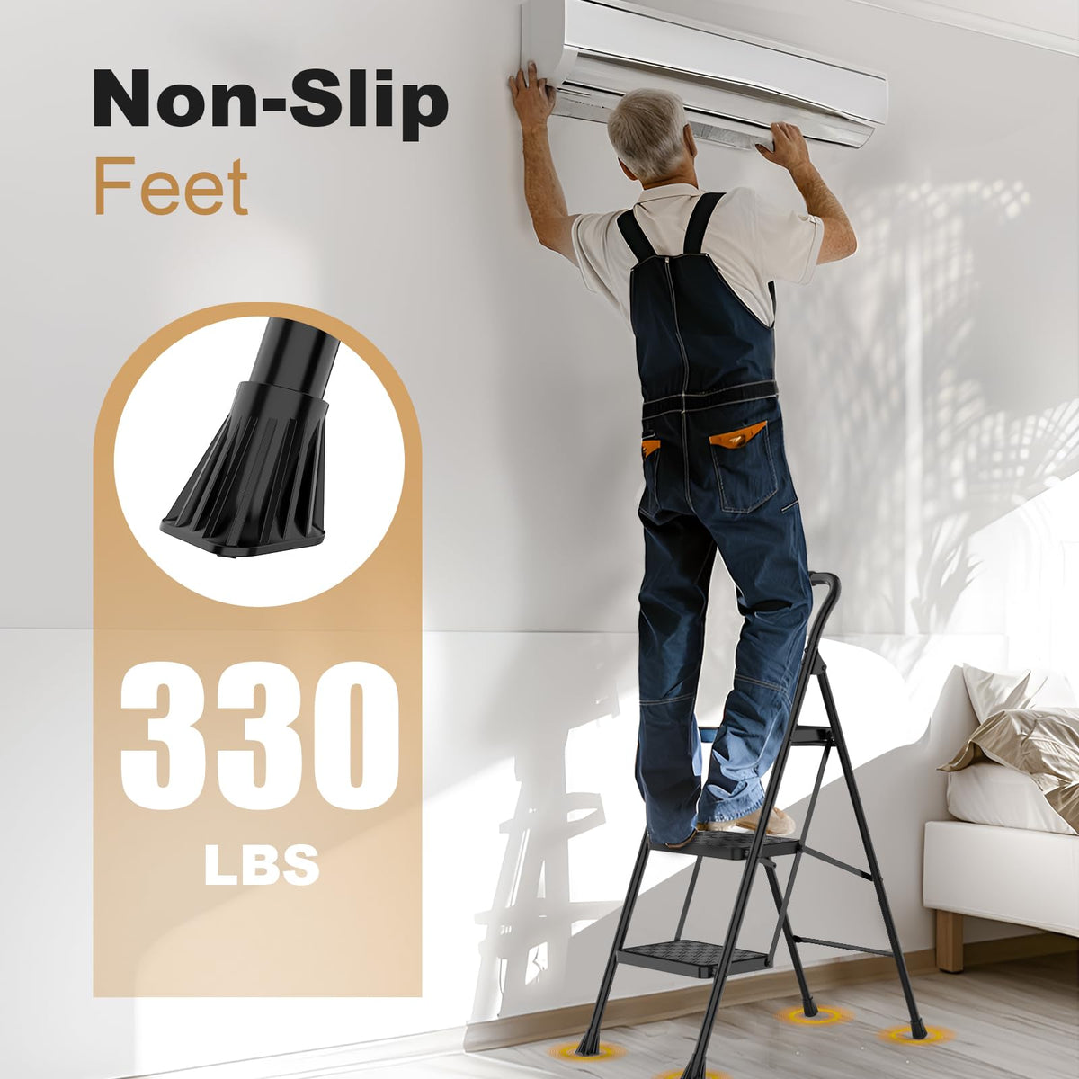 3 Step Foldable Step Stool H6475