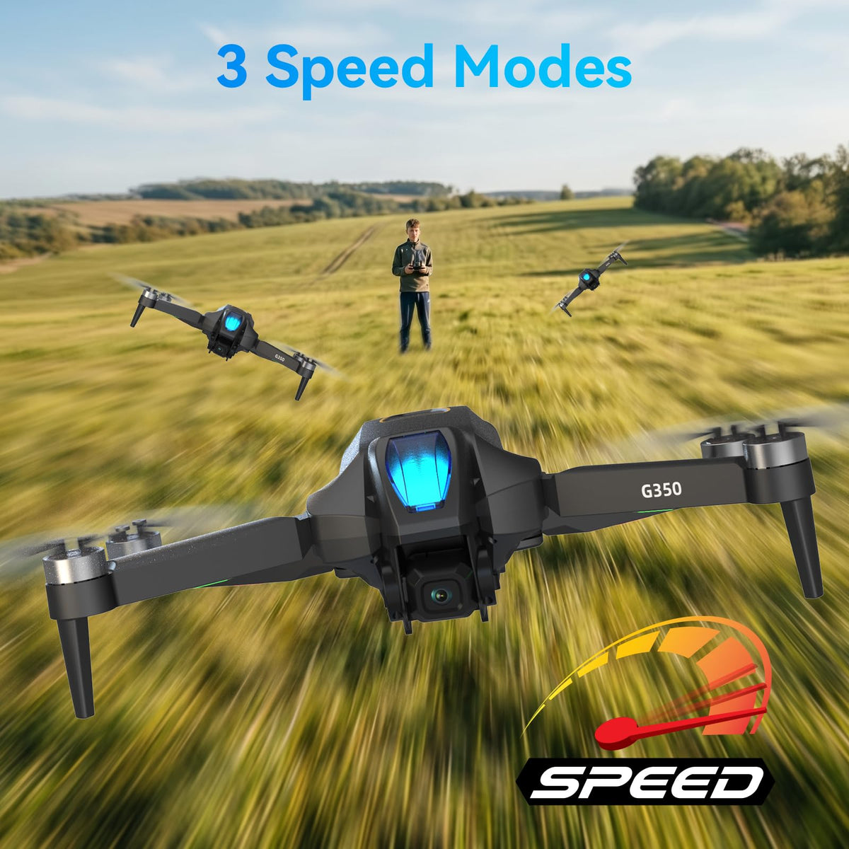 Drone with Camera 4.5" LCD Screen Foldable RC Quadcopter S431