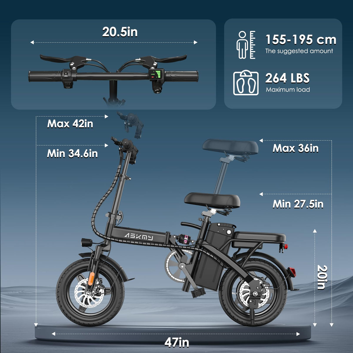Folding Electric Bike 14" J453499
