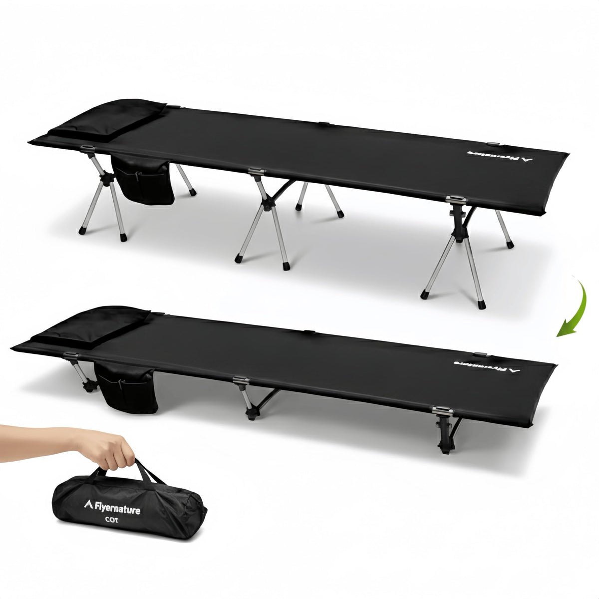 Lightweight Foldable Camping Cot 300 lbs Capacity A209376