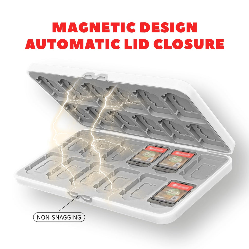 Switch Game Card Case Holds 24 Game Cards & 24 MicroSD P689564