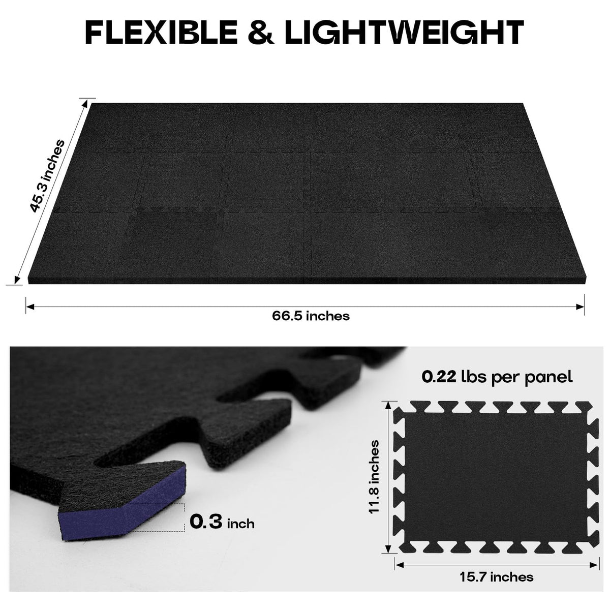 88 Key Full-Weighted Digital Piano and 18 Pcs Interlocking Floor Mats M733955
