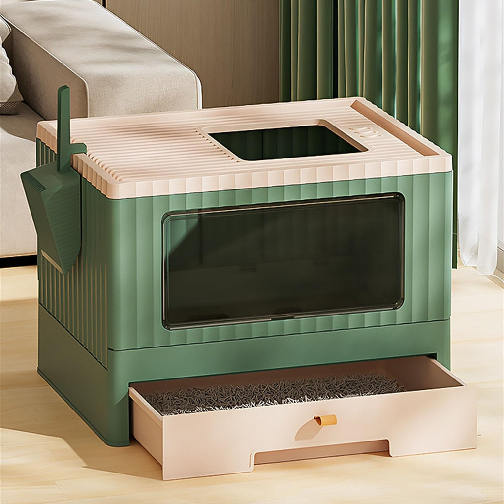 Foldable Cat Litter Box with Lid G2649