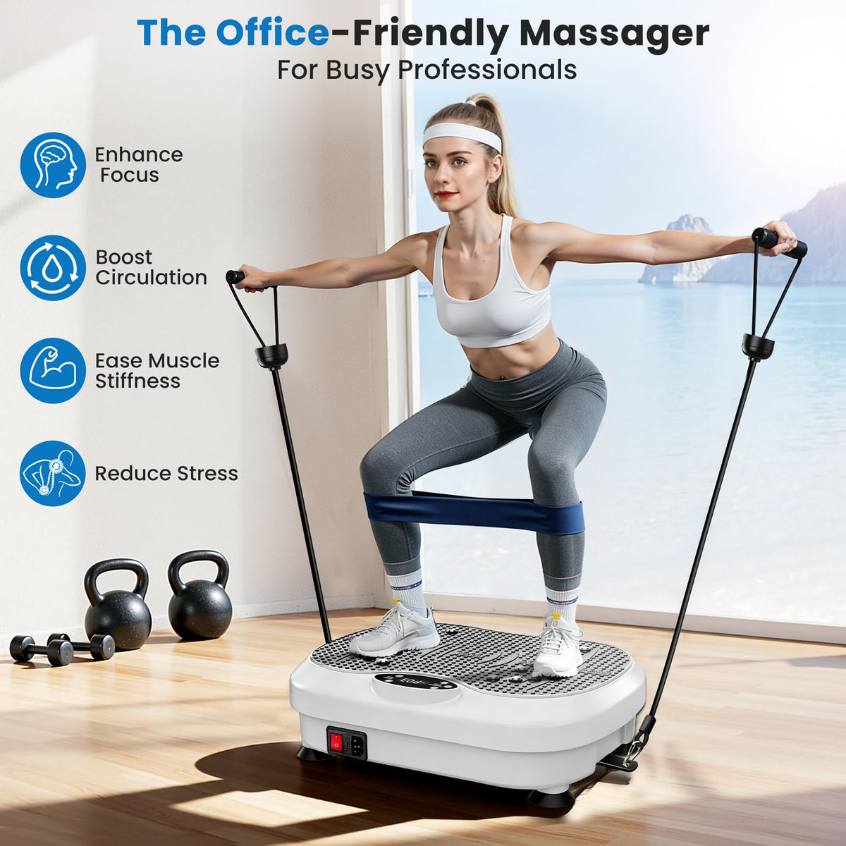 Vibration Plate Exercise Machine with 200 Levels S4693