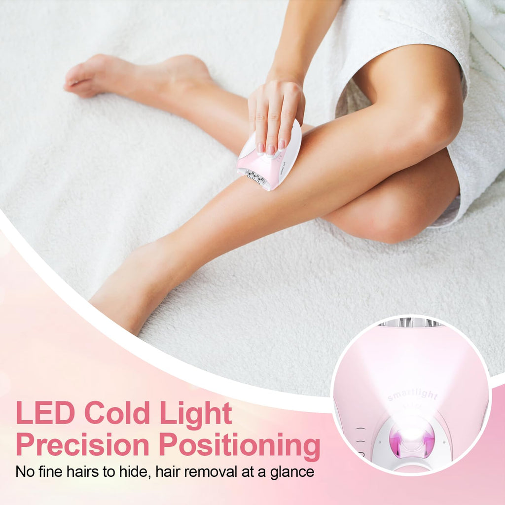 2 Speeds Rechargeable Epilator with LED Light F765