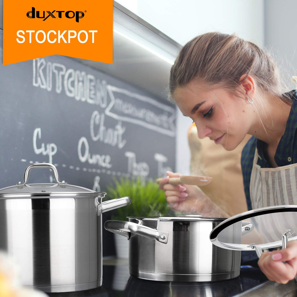 Stainless Steel 4.2 Qt Stock Pot with Lid I3490