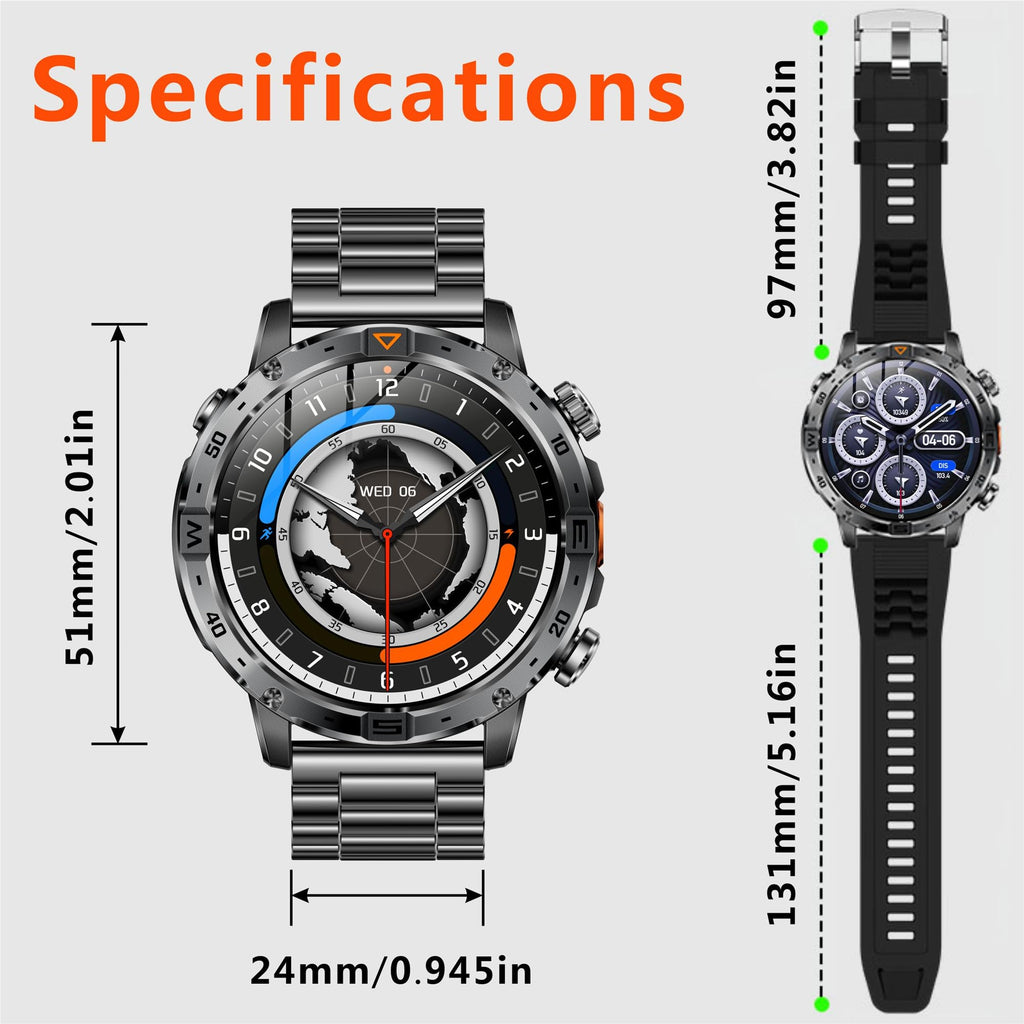 1.7" HD Touchscreen IP68 Waterproof Smart Watch F269