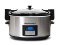 8.5-Quart Stainless Steel Programmable Slow Cooker with Locking Lid E49991