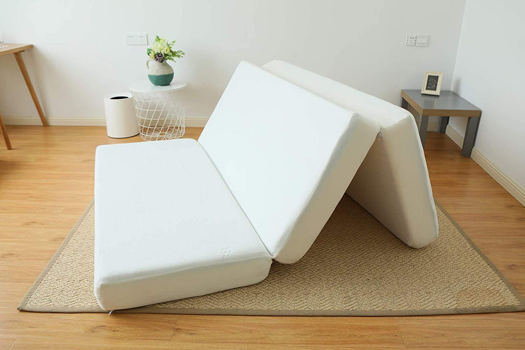 8-Inch Gel Memory Foam Tri-fold Mattress with Bamboo Cover, Queen K15018