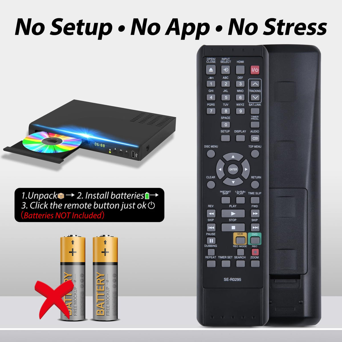 Replacement Remote for Toshiba Combo R102