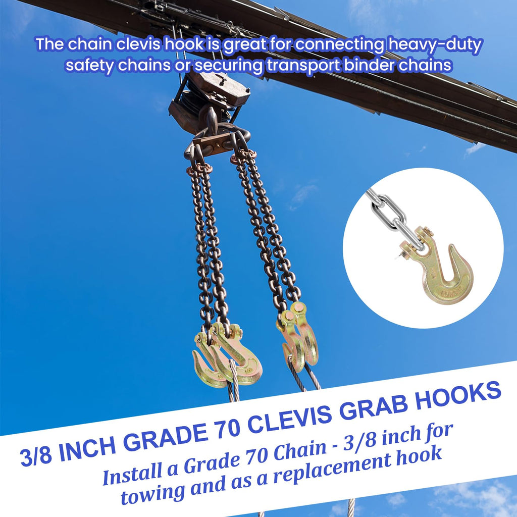3/8" Heavy Duty Clevis Grab Hook M54211