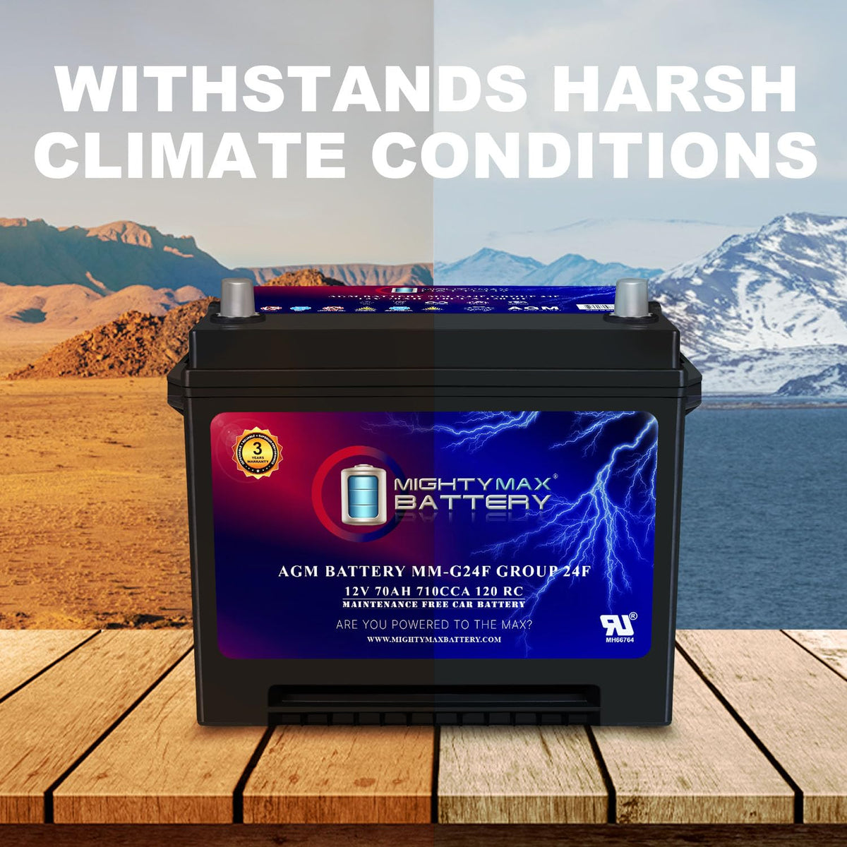 12V 70Ah AGM Replacement Battery R864