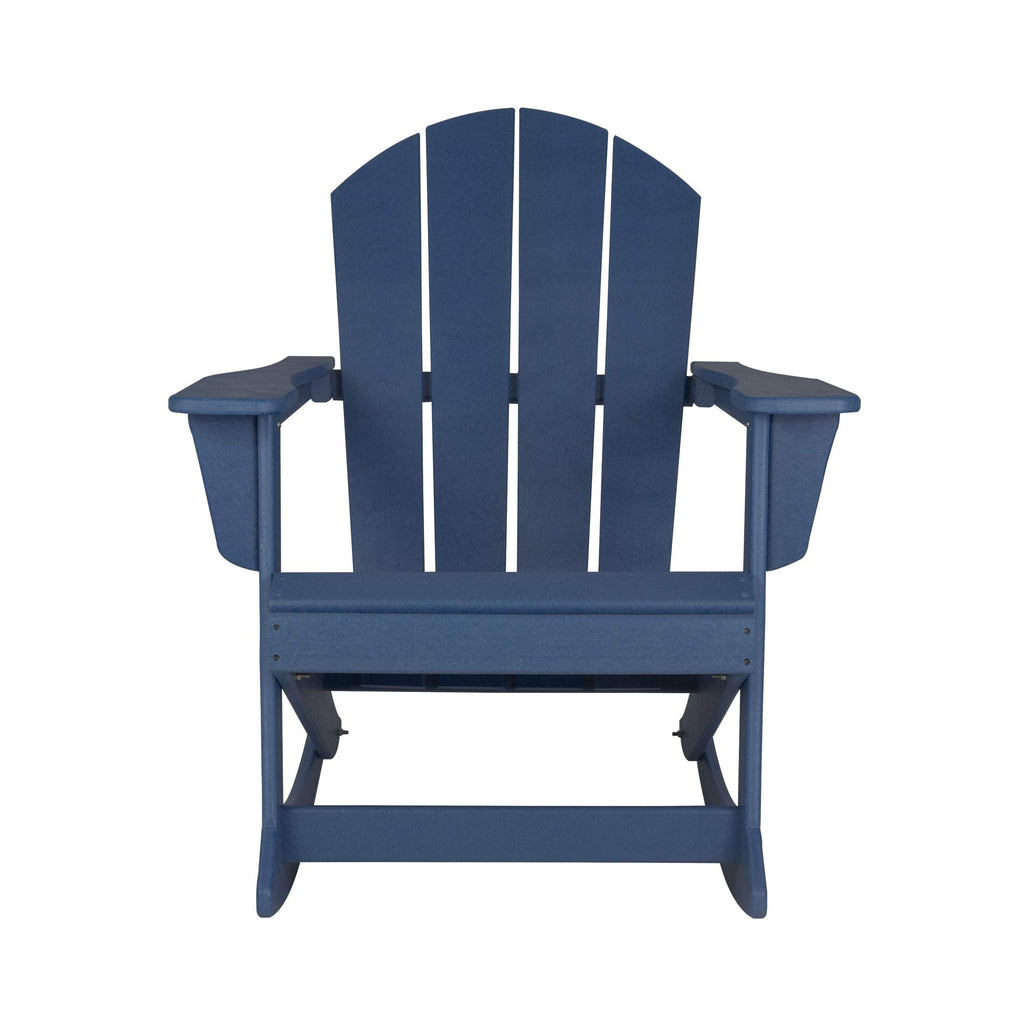 Navy Blue HDPE Outdoor Rocking Chair H936
