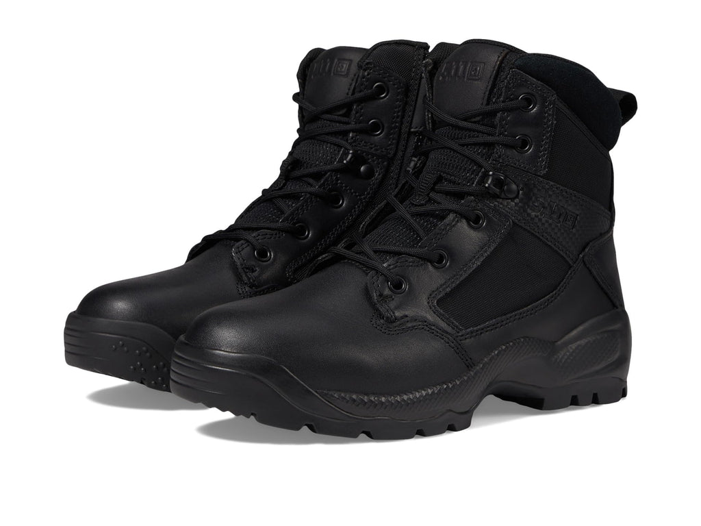 Black 6-Inch Side-Zip Work Boots Z598202