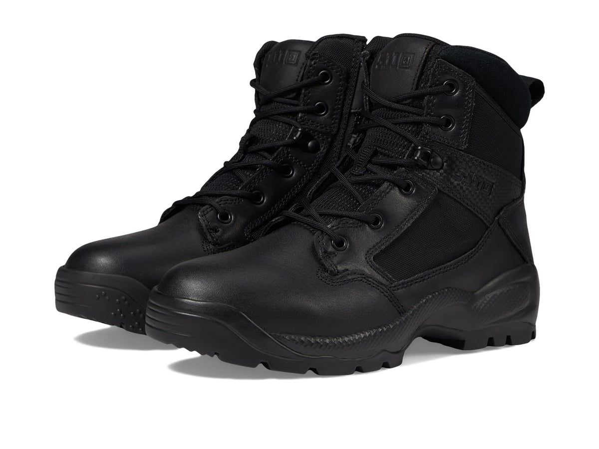 Black 6-Inch Side-Zip Work Boots Z598202