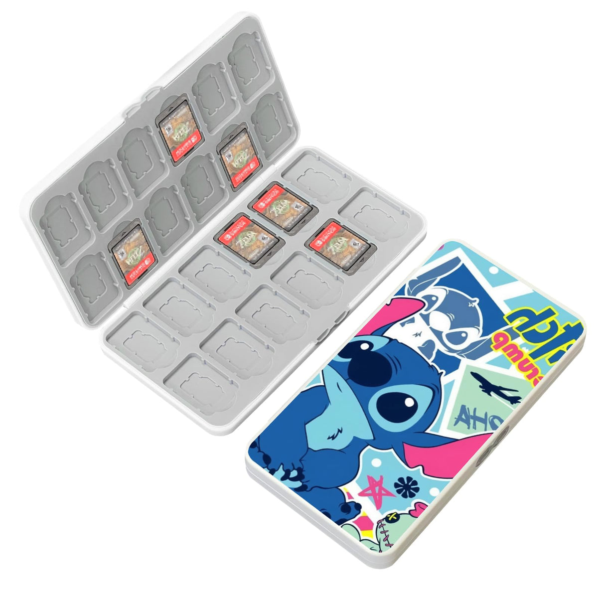 Switch Game Card Case Holds 24 Game Cards & 24 MicroSD P689564