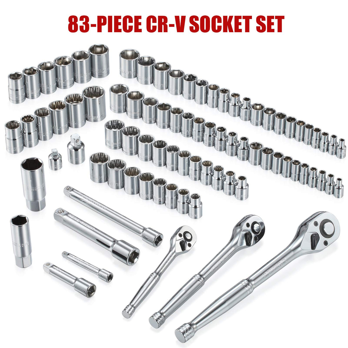 438-Piece Mechanics Tool Set with 3-Drawer Metal Box C973539