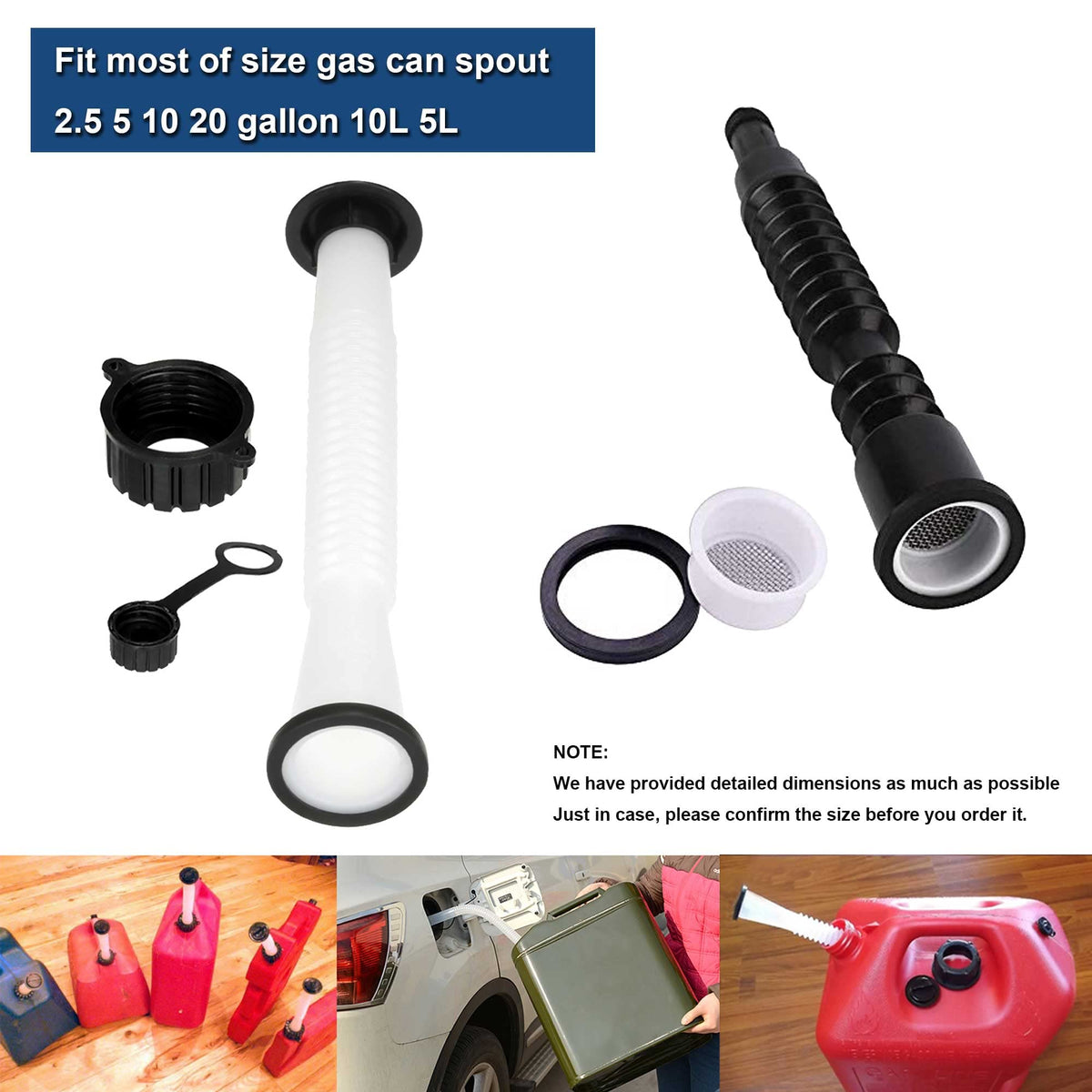 Gas Can Spout Gasket Seals Replacement Rubber Gaskets R67922