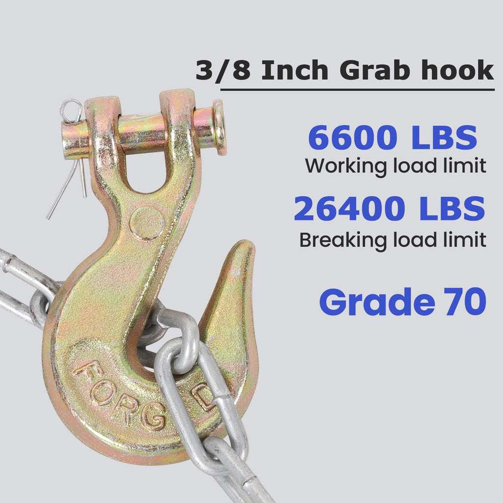 3/8" Heavy Duty Clevis Grab Hook M54211