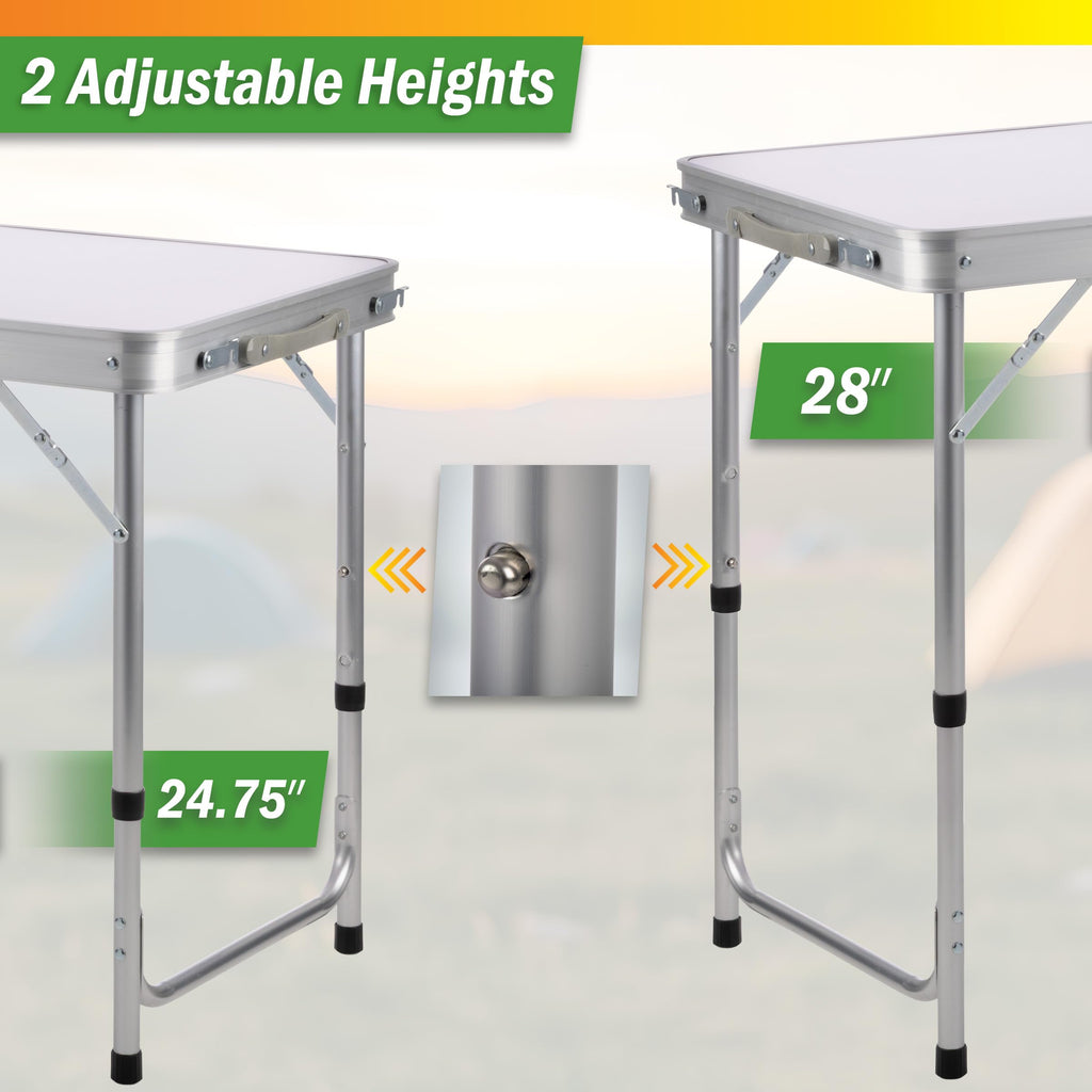Folding Camping Table with Storage V570148