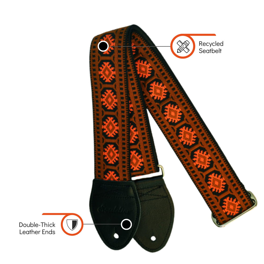 Handmade Fabric Bass Strap V123
