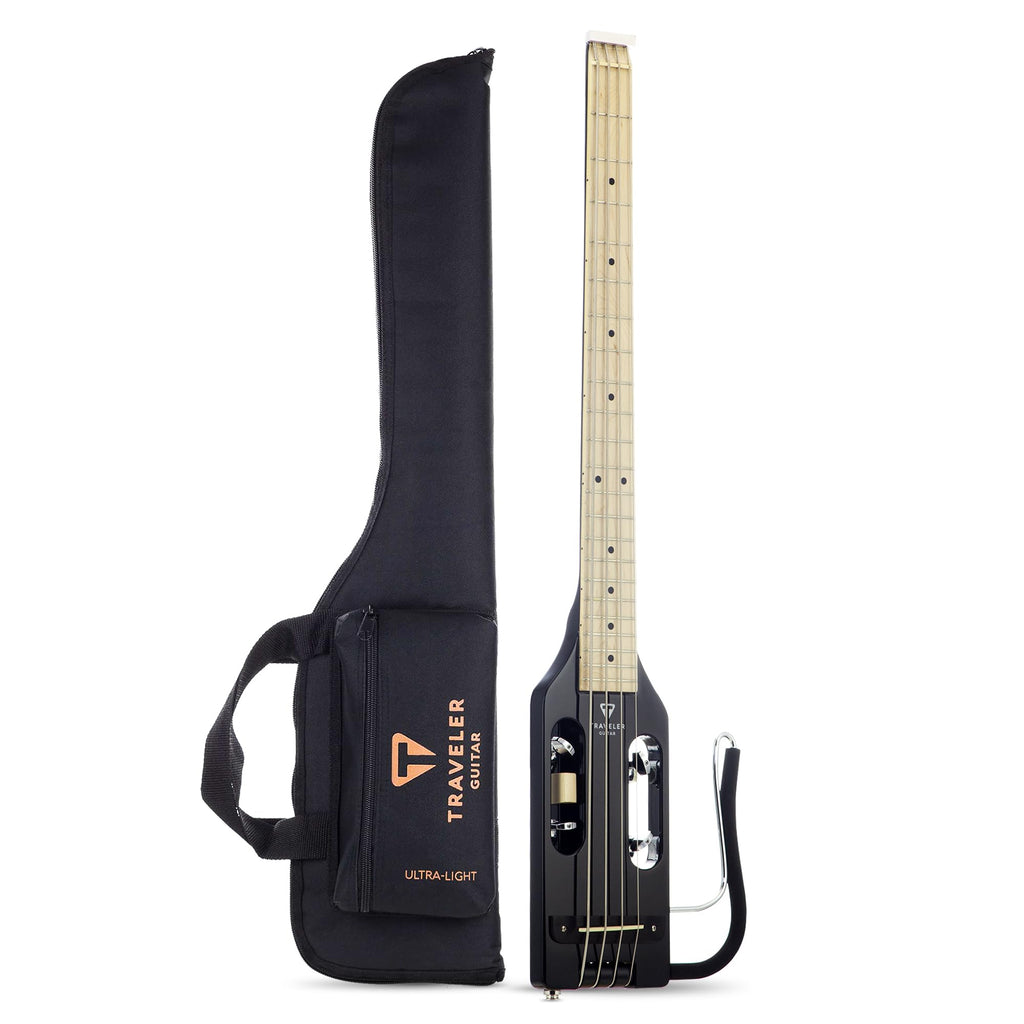 Gloss Black Headless Travel Bass Guitar R301