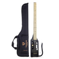 Gloss Black Headless Travel Bass Guitar R301