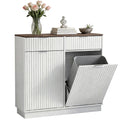 20 Gallon Tilt Out Trash Cabinet with 2 Drawers Y142149