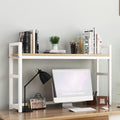 White Wood and Metal Desktop Bookcase K259010