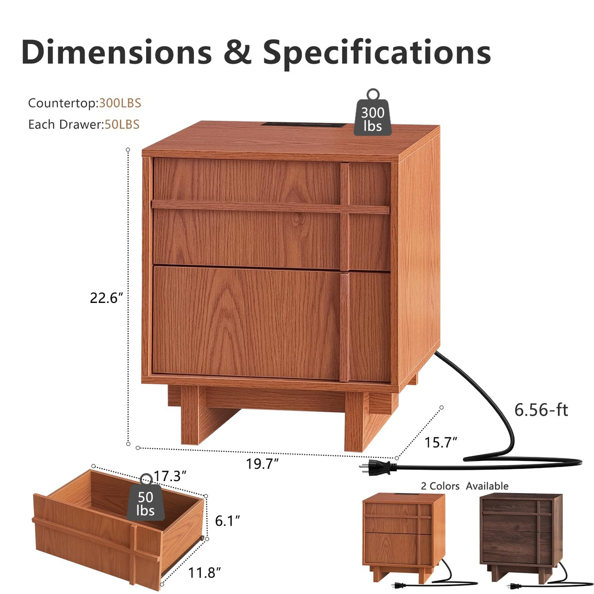 Mid Century Modern Nightstand G311