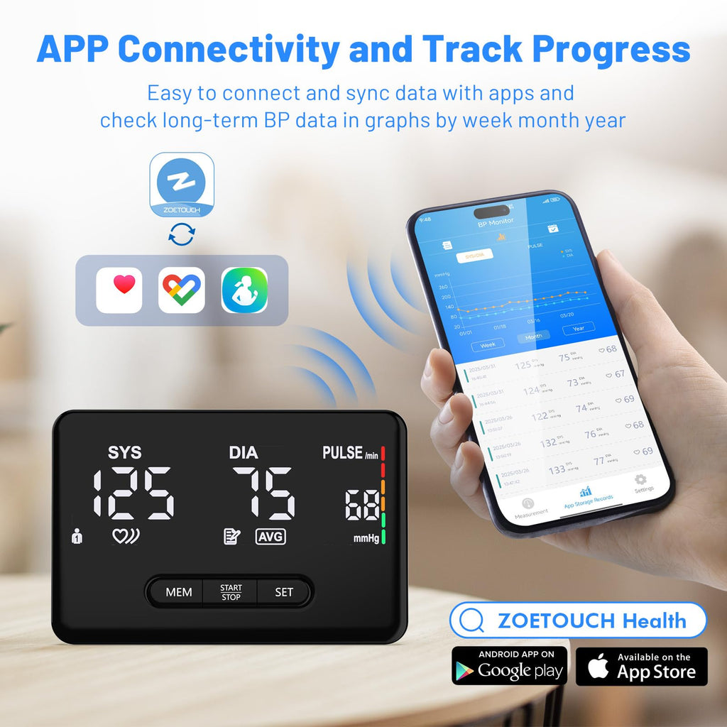 Smart Upper Arm Blood Pressure Monitor Y675