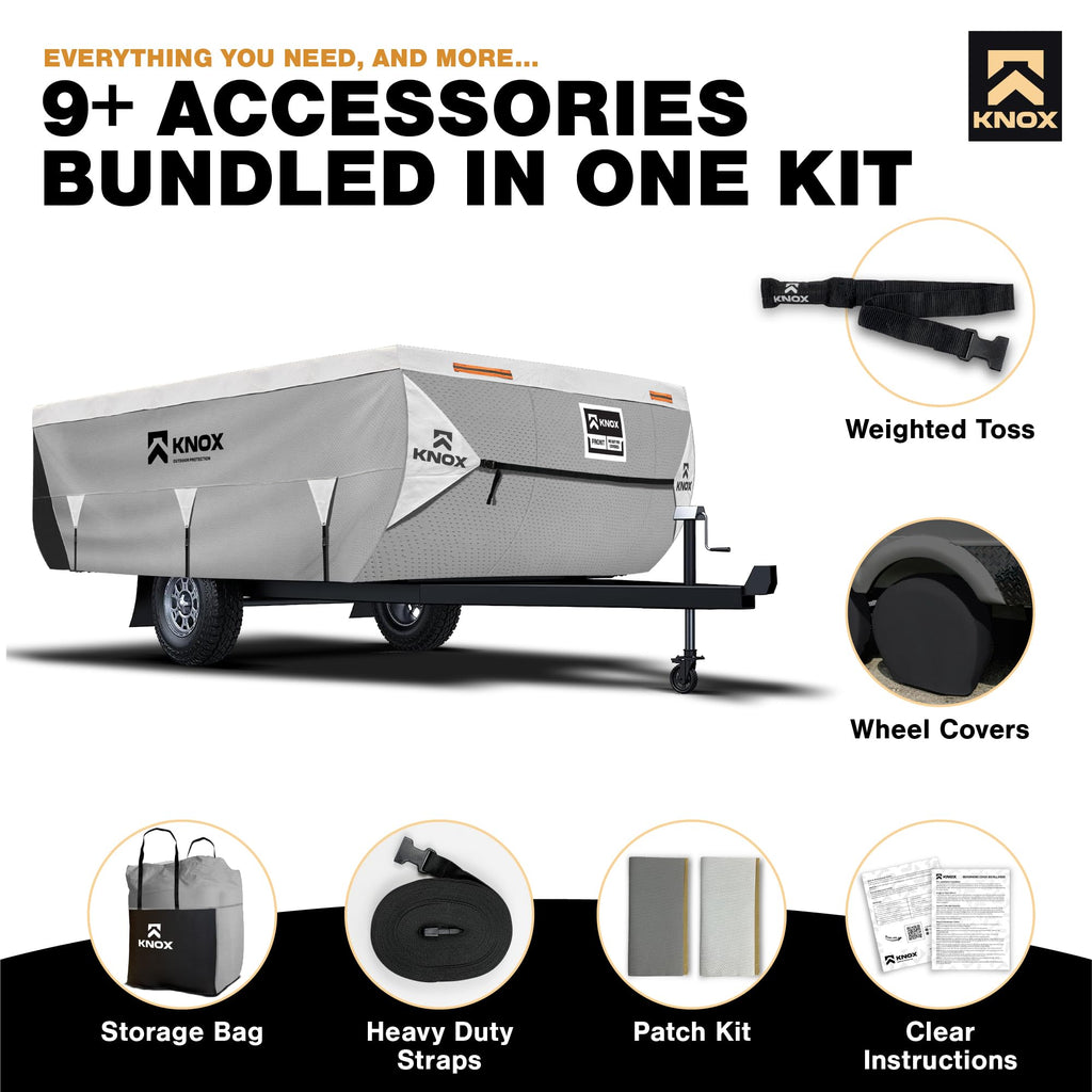 Anti-Tear 7 Layer APEX Fabric Folding Camper Cover 14-16 ft P51274
