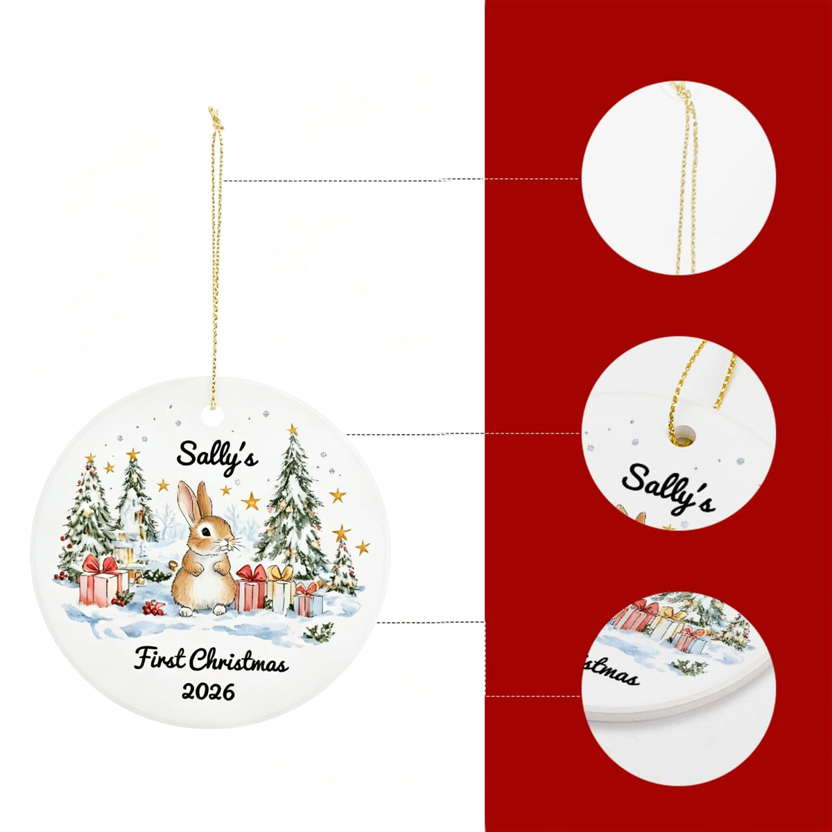 Baby First Christmas Ornament 2026 E2155