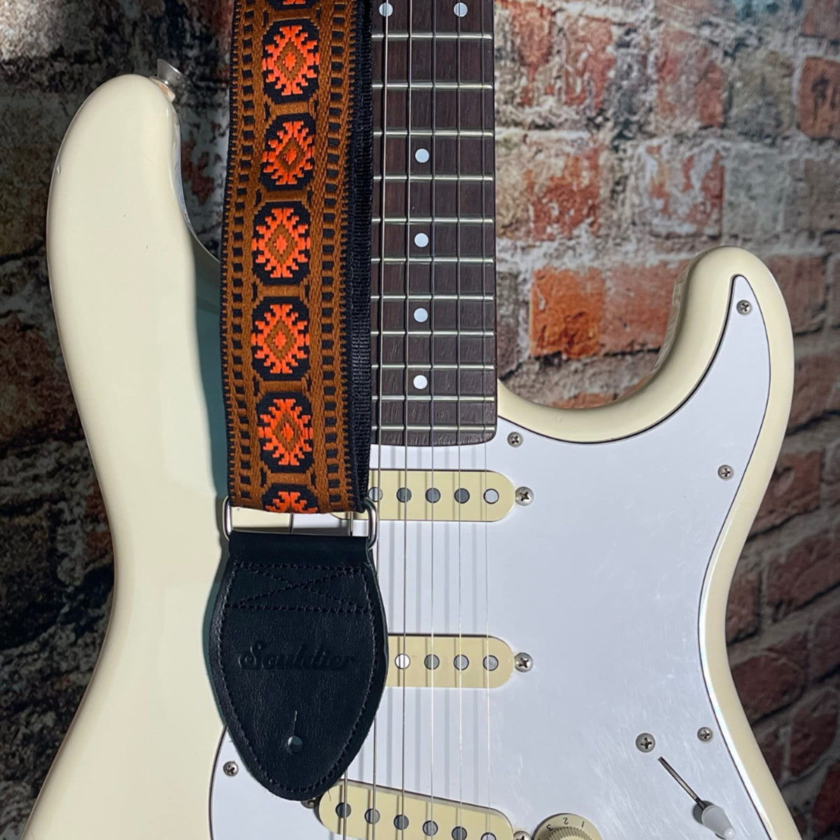 Handmade Fabric Bass Strap V123