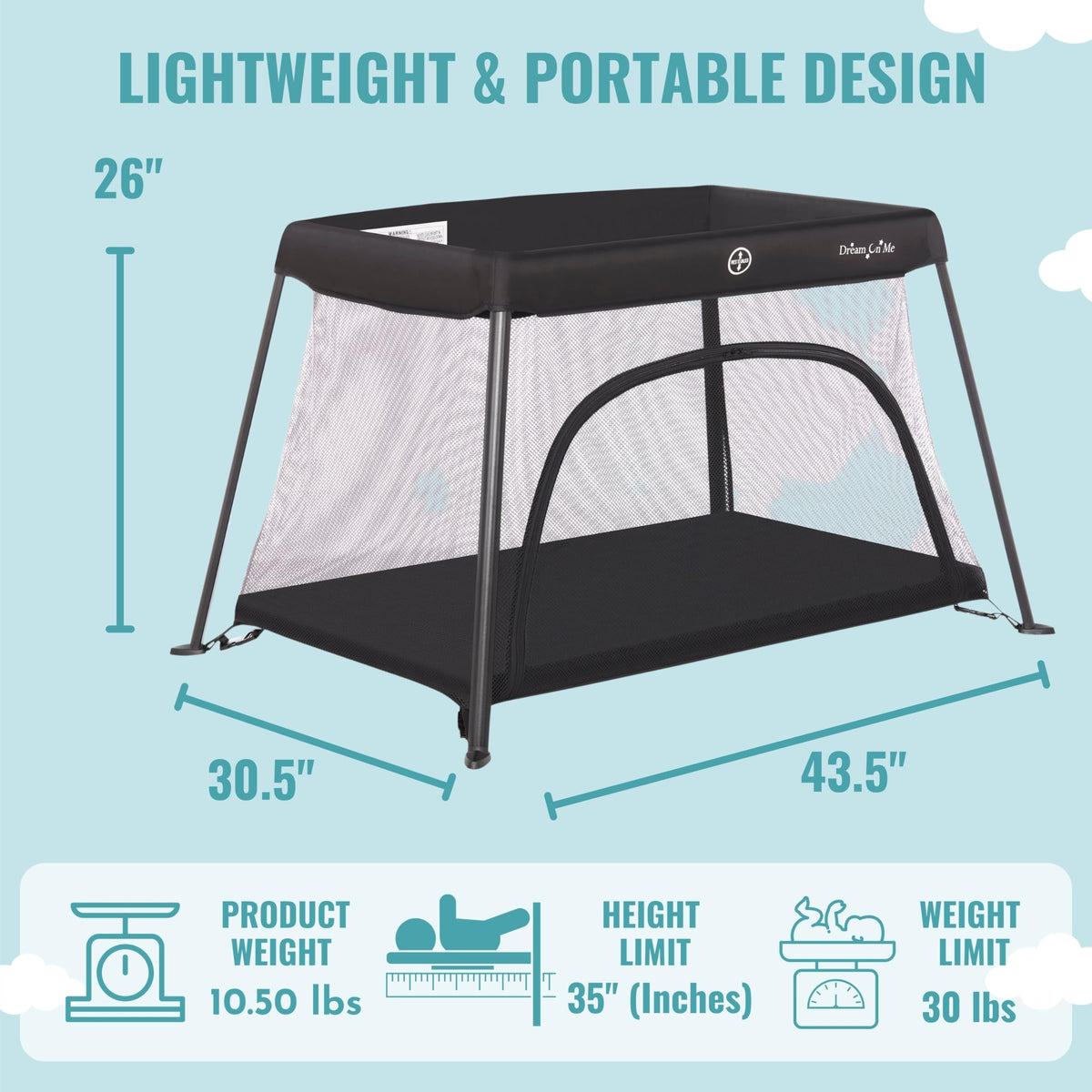 Black Playard with Travel Bag A33027