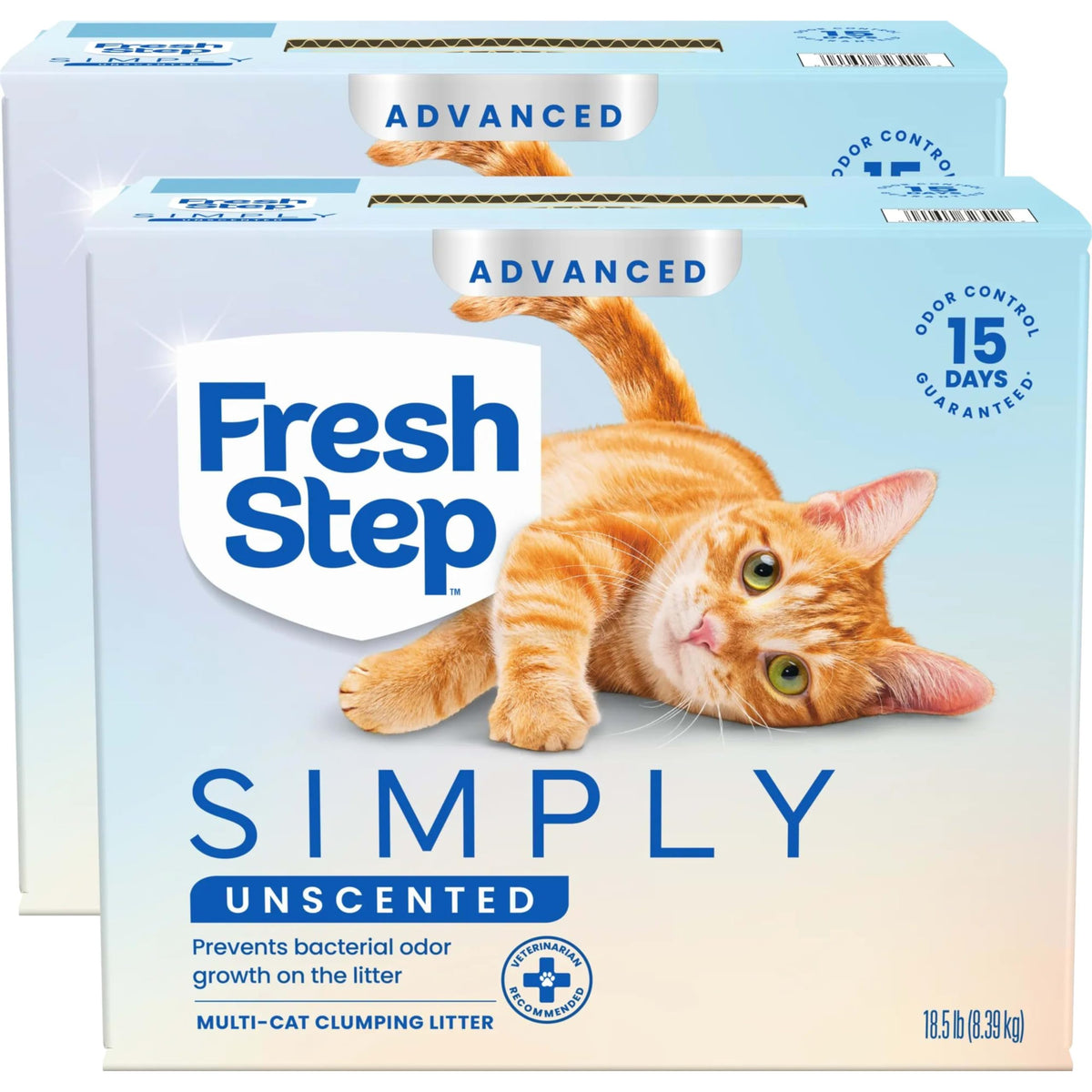 Unscented Multi Cat Clumping Litter, 18.5lb, 2Pk M184