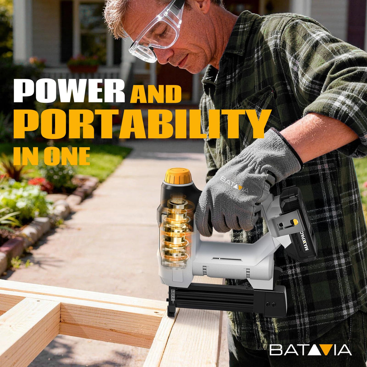 20V Cordless 18GA 2-in-1 Brad Nailer & Stapler L4869