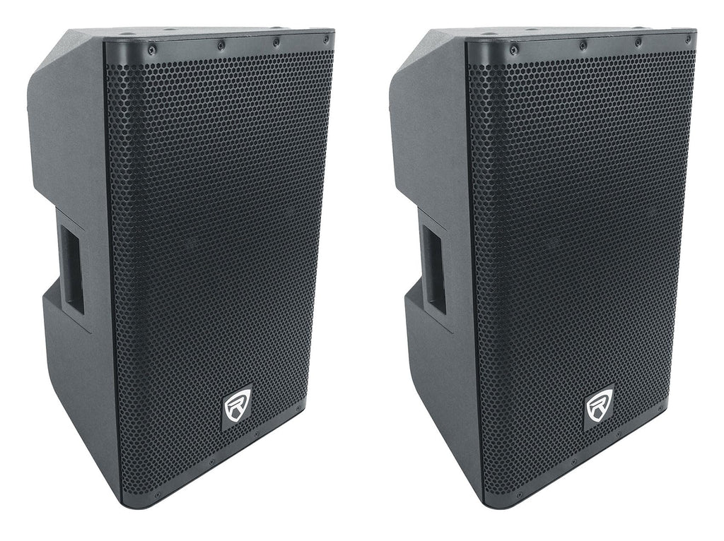 12" Active Powered Speaker with 2-Channel Mixer, 2-Pack J7723